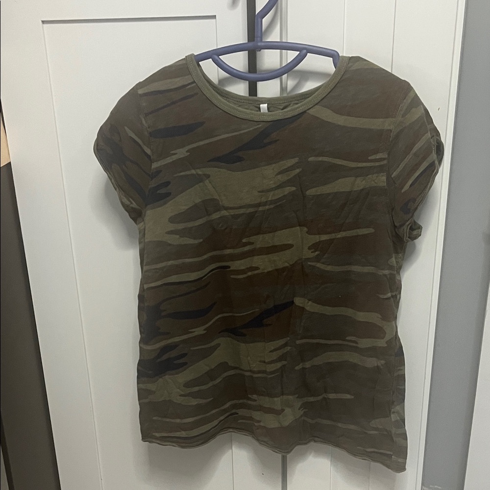 Z Supply Camo Short Sleeve Tee - Green and Brown